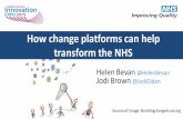 How change platforms can help transform the NHS - pop up uni, 10am, 2 september 2015