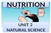 Unit 2: NUTRITION