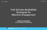 THE SOCIAL BUSINESS: Strategies for Effective Engagement - Andrew Caravella [Energy Digital Summit 2014]