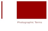 Powerpoint defining photographic terms