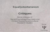Social Psychology   psychiatry - research - critiques