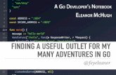 Finding a useful outlet for my many Adventures in go