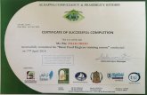 Basic Food Hygiene Training Course Certificate