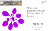 Sensor-based phenotyping technology facilitates science and breeding