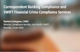 Correspondant Banking Compliance and SWIFT Financial Crime Compliance Services