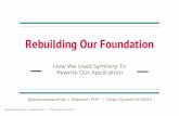 Rebuilding our Foundation