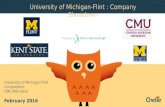 University of Michigan-Flint, CMU, MSU, Kent | Company Showdown
