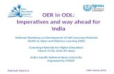 OER in ODL: Imperatives and way ahead for India