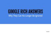 Google Rich Answers Presentation for Optimise Oxford