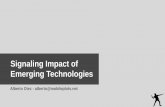 Signaling impact of emerging technologies