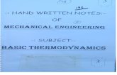 Basic Thermodynamics 3  Mechanical Engineering Handwritten classes Notes (Study Materials) for IES PSUs GATE
