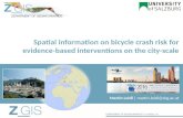 Spatial information on bicycle crash risk for evidence-based interventions on the city-scale
