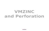 VMZINC and perforation