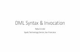 DML Syntax and Invocation process
