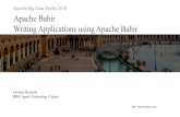 Writing Apache Spark and Apache Flink Applications Using Apache Bahir