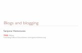 Introduction to blogs and blogging