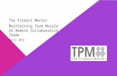 Key to Product Management Success: Building Team Morale