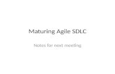 Maturing Agile SDLC & workflow improvements