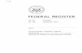 Federal Register - Oct 22, 2015 - EPA 40 CFR Part 98 - Greenhouse Gas Reporting Rule