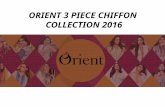 Orient textiles 3 piece chiffon collection 2016