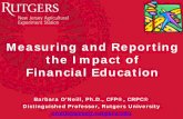 AFCPE 2016 Symposium workshop-Measuring & Reporting Impact of Financial Education