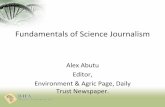 B4FA Accra 2013 1.5 Fundamentals of Science Journalism - Alex Abutu