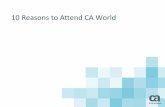 10 Reasons to Attend CA World ’15