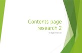 Contents page research 2 updated