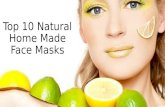 Top 10 natural home made face masks