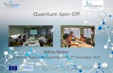 Scientix 9th SPNE Brussels 6 November 2015: Quantum Spin-Off