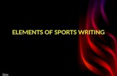 Elements of sports writing