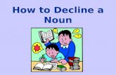 How to decline a noun