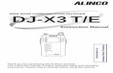Alinco - DJ-X3 User manual