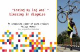 Losing my leg was blessing in disguise - An inspiring story of para-cyclist Aditya Mehta