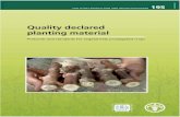 Quality declared planting material - protocol and standards for ...