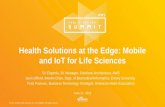 Health Solutions at the Edge: Mobile and IoT for Life Sciences | AWS Public Sector Summit 2016