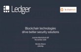 Blockchain solutions leading to better security practices