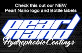Check out our Pearl Nano Super Hydrophobic new logo and Bottle Labels