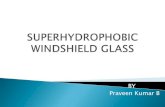 SUPERHYDROPHOBIC WINDSHIELD