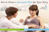 How to Choose a Surrogate Mom for Your Baby