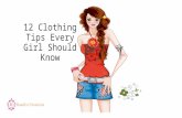 12 clothing tips every girl should know