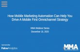 How mobile marketing automation can help you drive an omnichannel first strategy