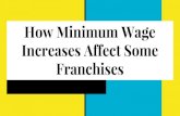 How Minimum Wage Increases Affect Some Franchises