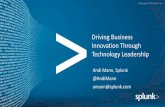 Technology leadership driving business innovation