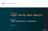 Advancements in Legal Entity Data Quality