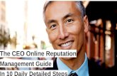 The CEO Online Reputation Management Guide, in 10 Daily Detailed Steps