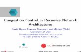 Congestion Control in Recursive Network Architectures