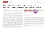 Ophthalmic Shack-Hartmann wavefront sensor applications