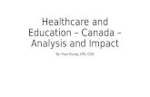 Government Policies - Healthcare and Education - Canada