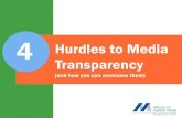 4 Hurdles to Media Transparency